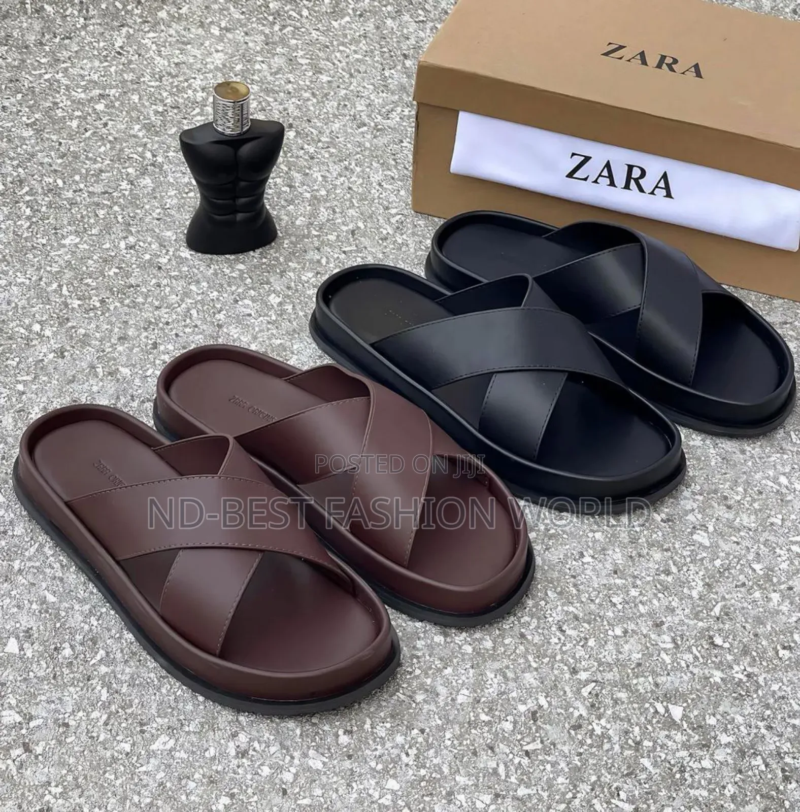 Zara Leather Slippers