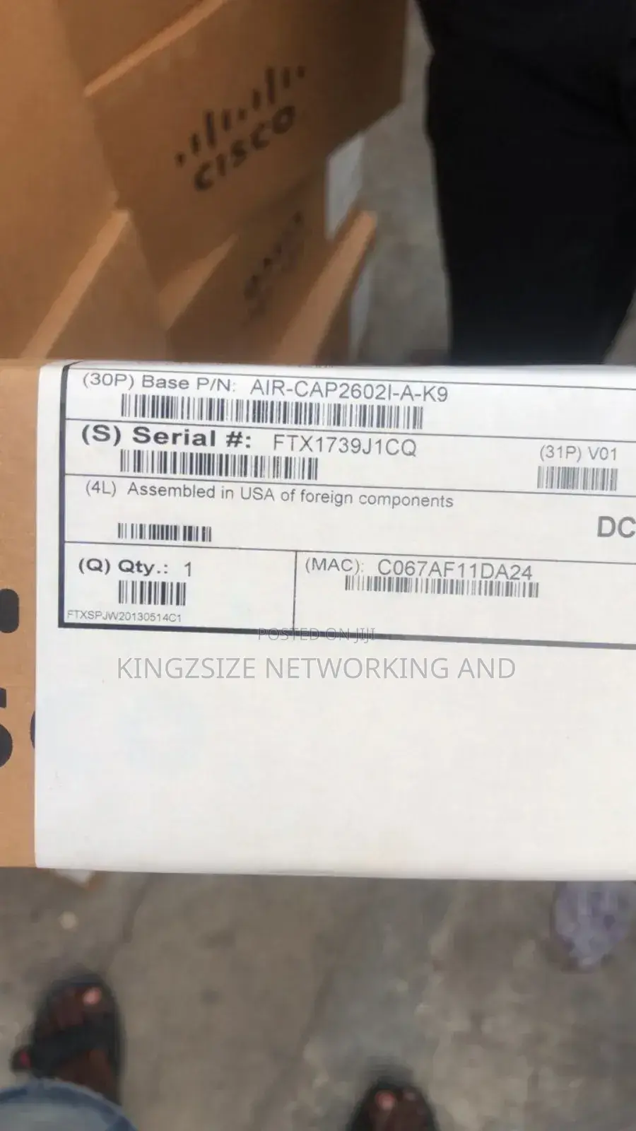 Cisco Air Cap 2602i-a-k9