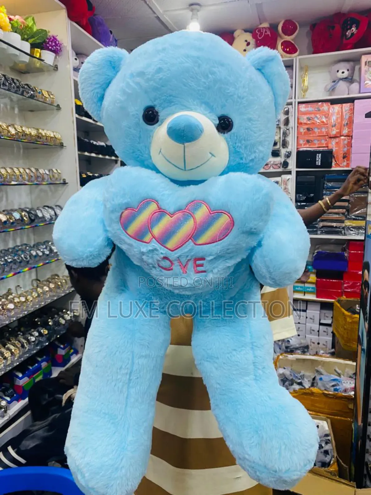 Plush Rainbow Heart Love Teddy Bear