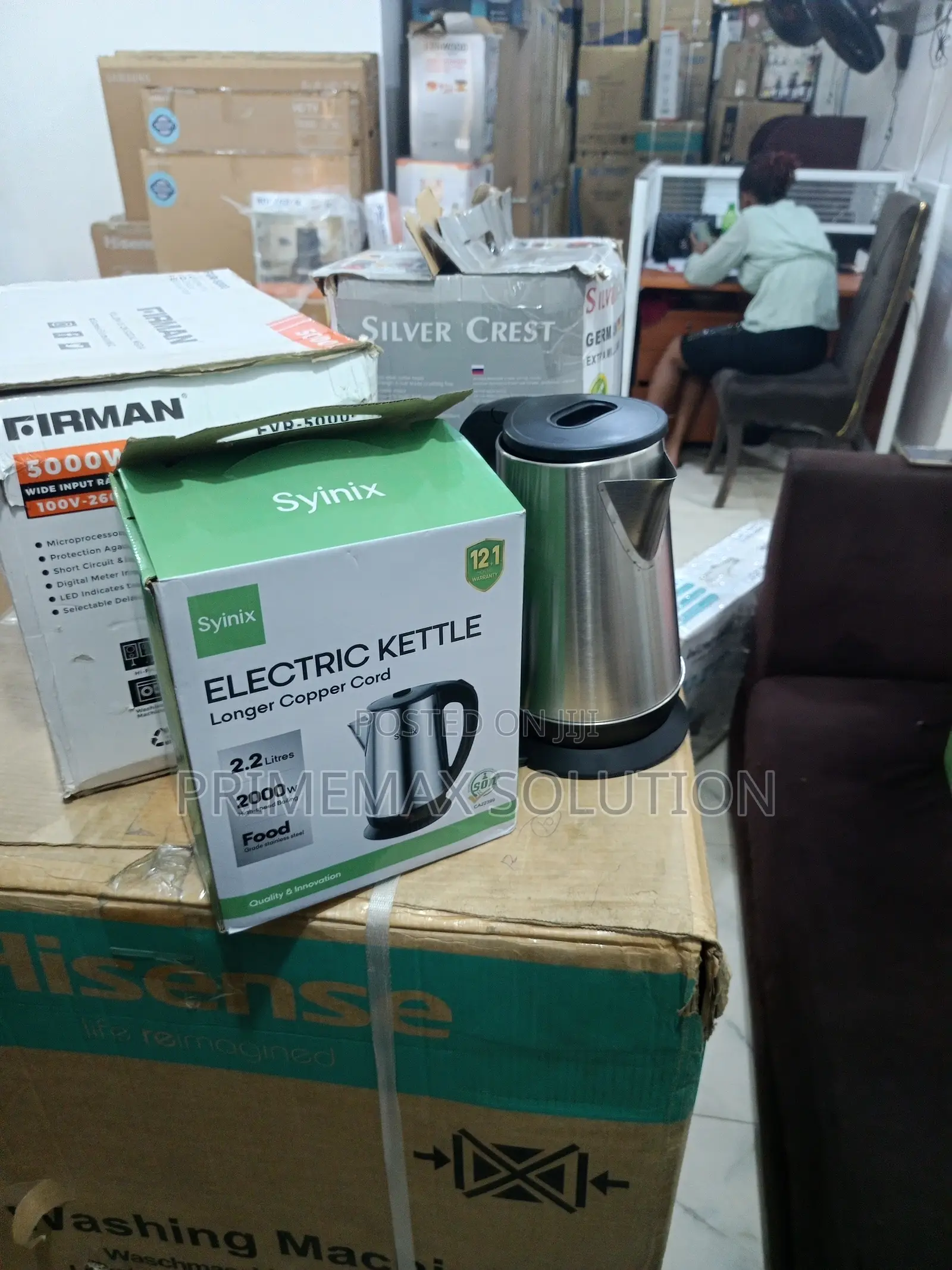 Effortless Hot Water: Syinix 2.2l Cordless Kettle