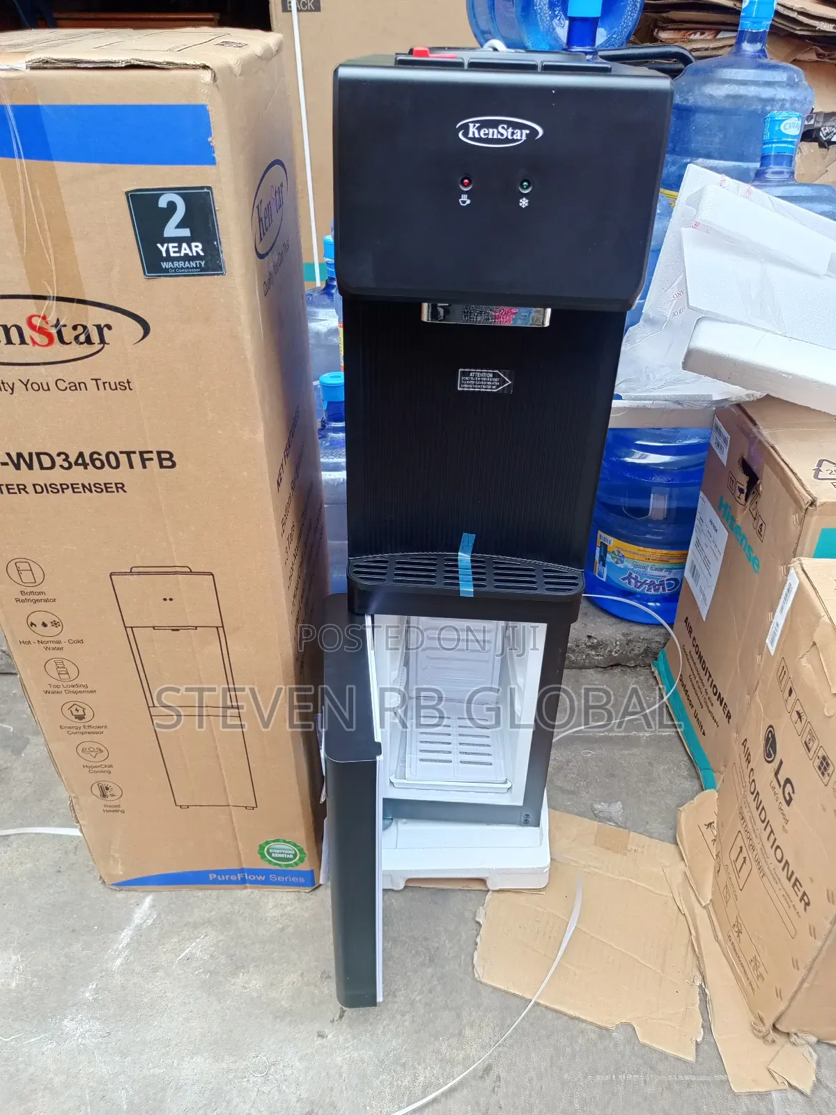 Kenstar 3 in 1 Tap Water Dispenser With Refrigerator | Ks-Wd3460tfb