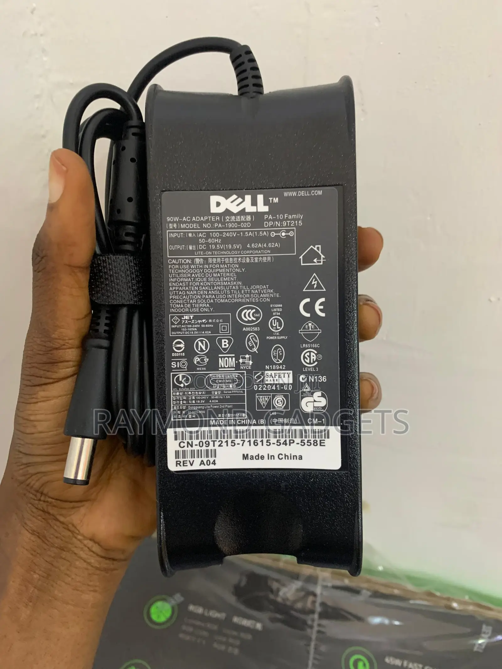 Dell 90w Laptop Charger 19.5v 4.62a Big Tip