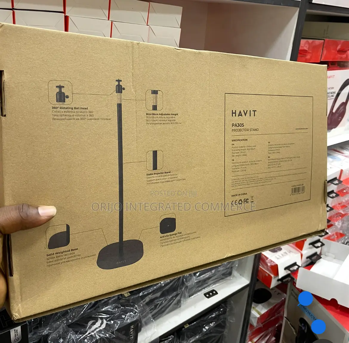 Havit Projector Stand Pa305 For Offices, School, Tv Theater Etc