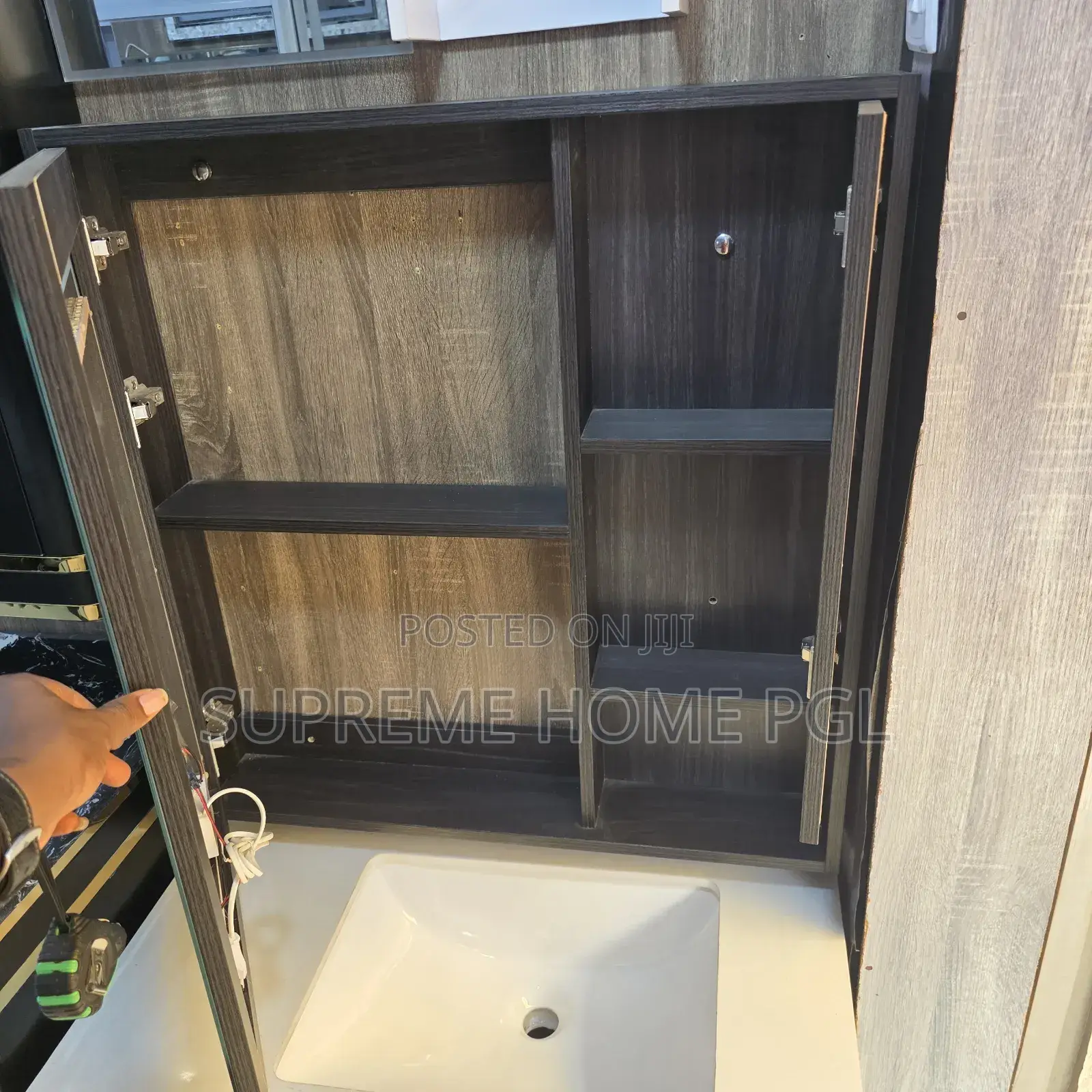 Luxury Double Wash Hand Basin Cabinet