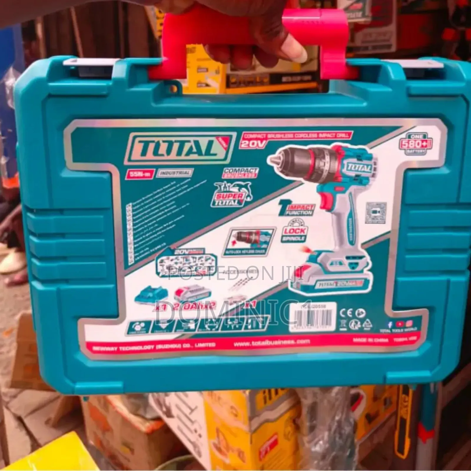 Total 20v Cordless Brushless Impact Drill, Likely Model Tidli20558 Or