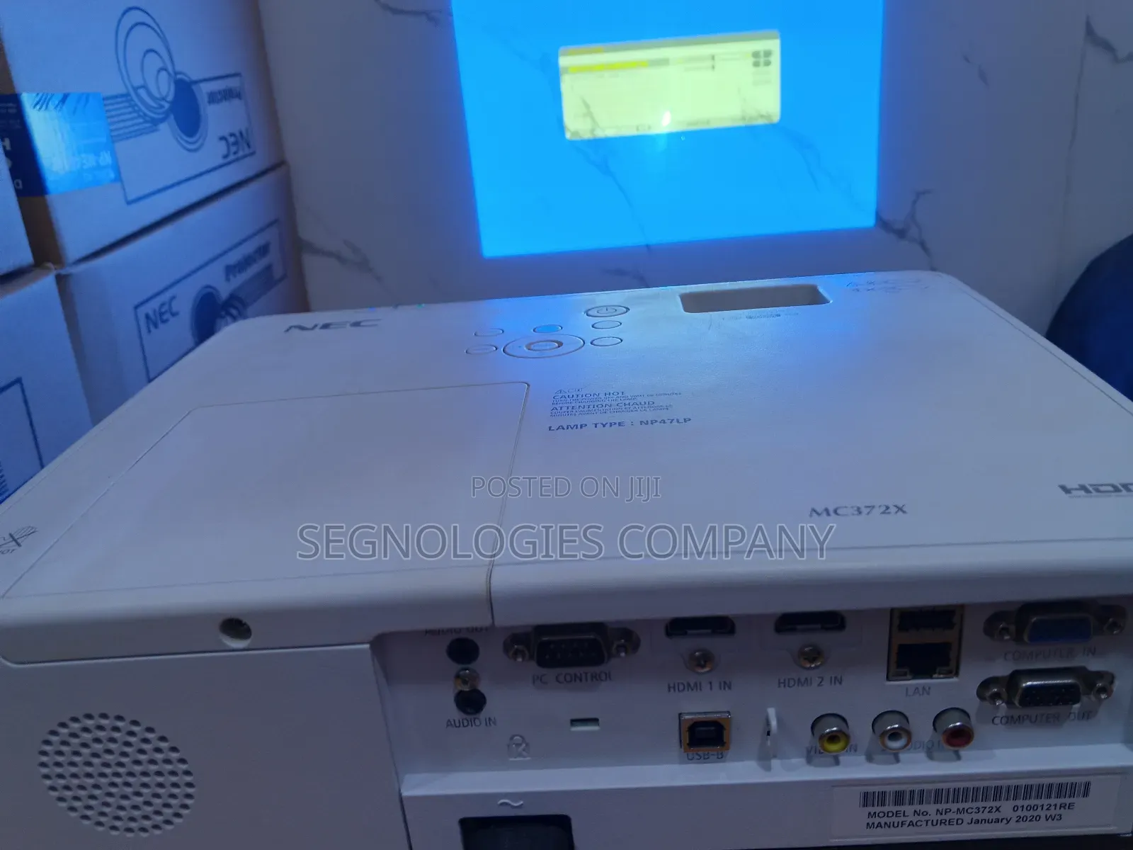Nec Np-mc372x 3700 Lumens 3lcd Bright Projector