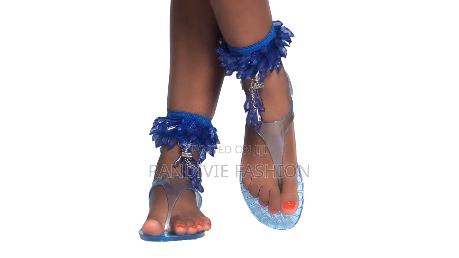 Transparent Blue - Go Go Sandals