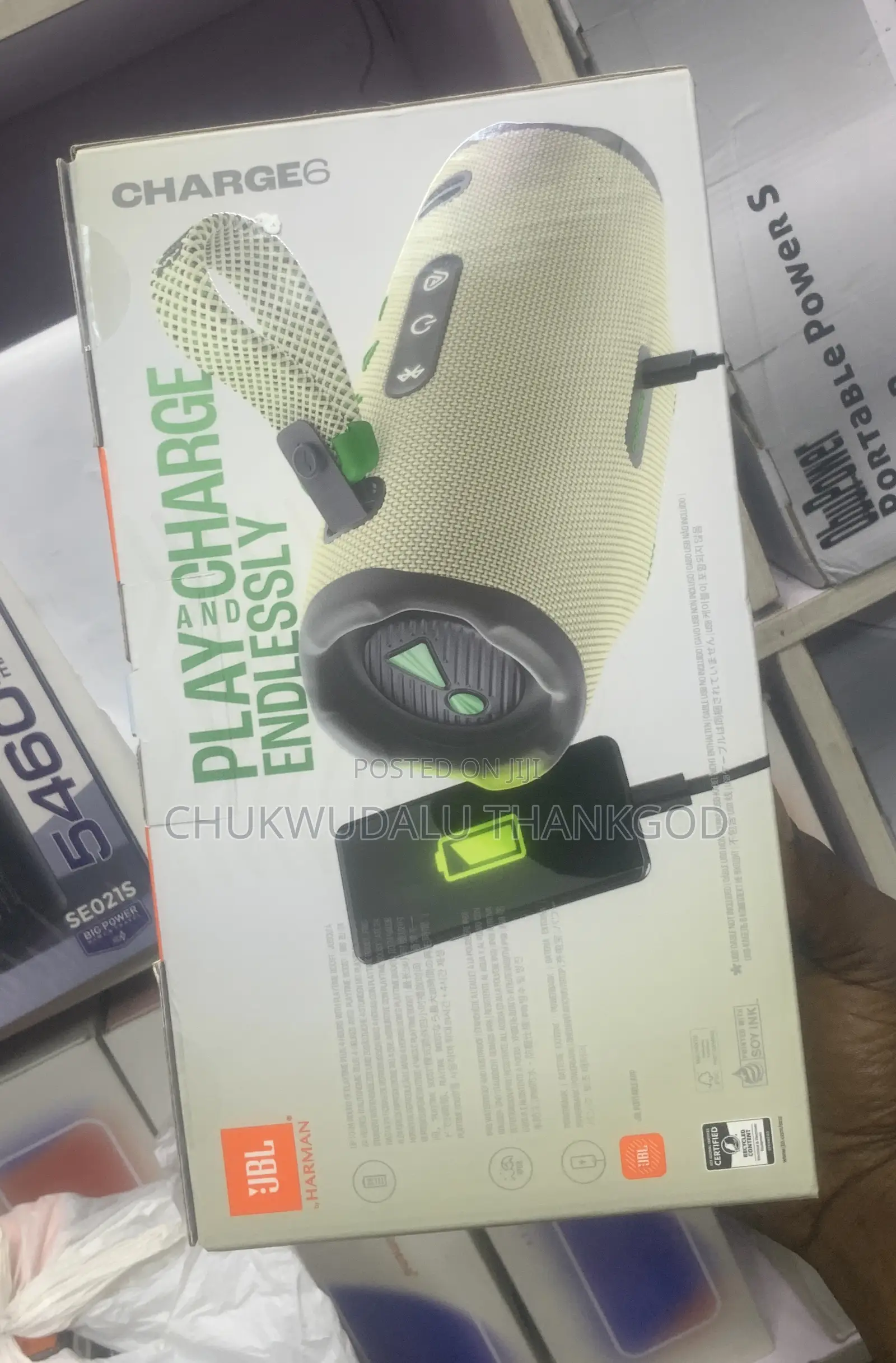 JBL Charge 6 Portable Waterproof Speaker With Powerbank