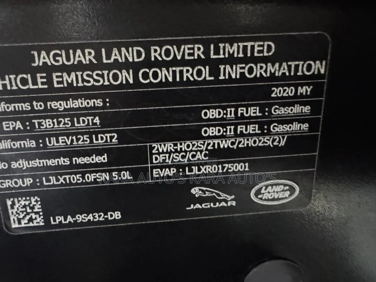 Land Rover Range Rover Vogue 2020 Black