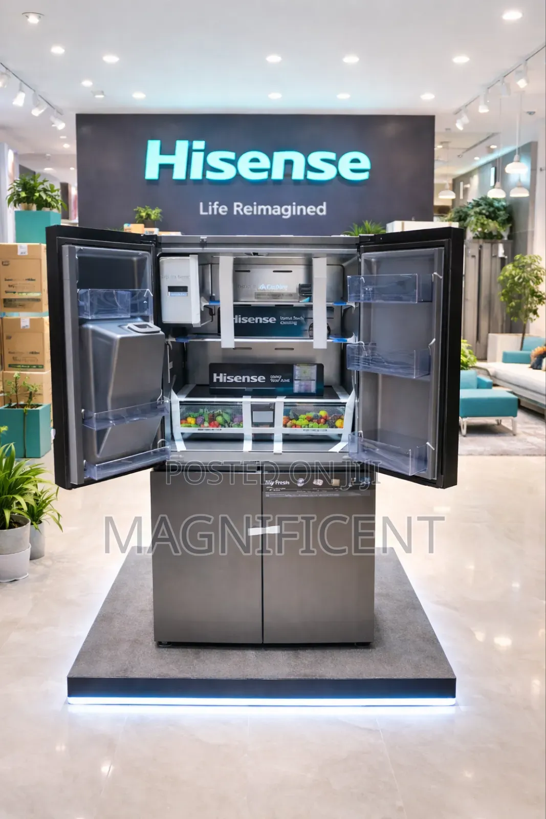 522l Hisense R600 4-door Smart Refrigerator – Premium Multi-door Fridg