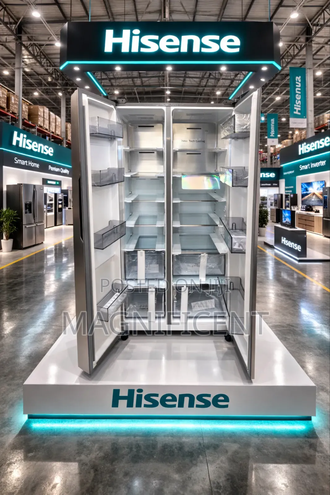 637l Hisense R600 Side-by-Side Refrigerator – Premium Double Door Frid