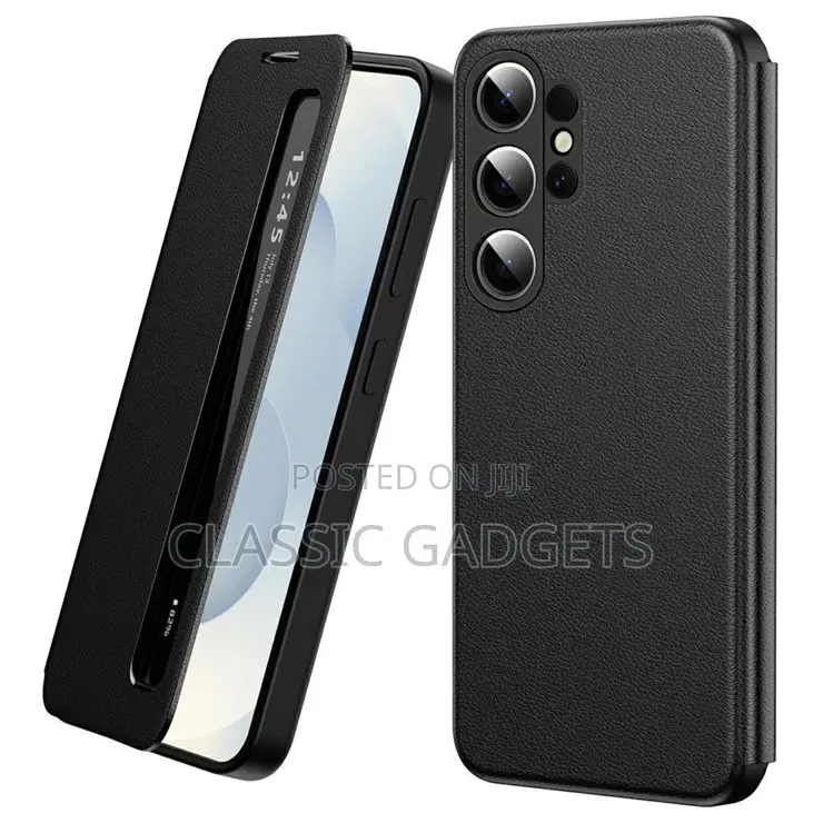 Samsung Smart Window View Leather Flip Case for Galaxy S26 Ultra