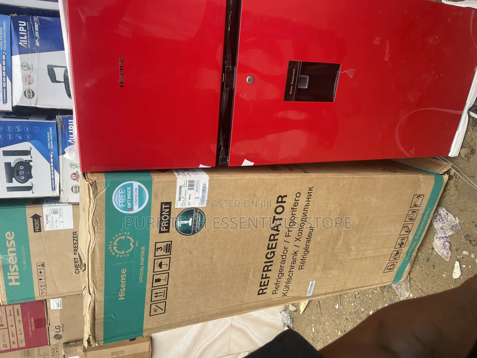 Original Hisense Red Top Freezer Refrigerator 205drb With Dispenser