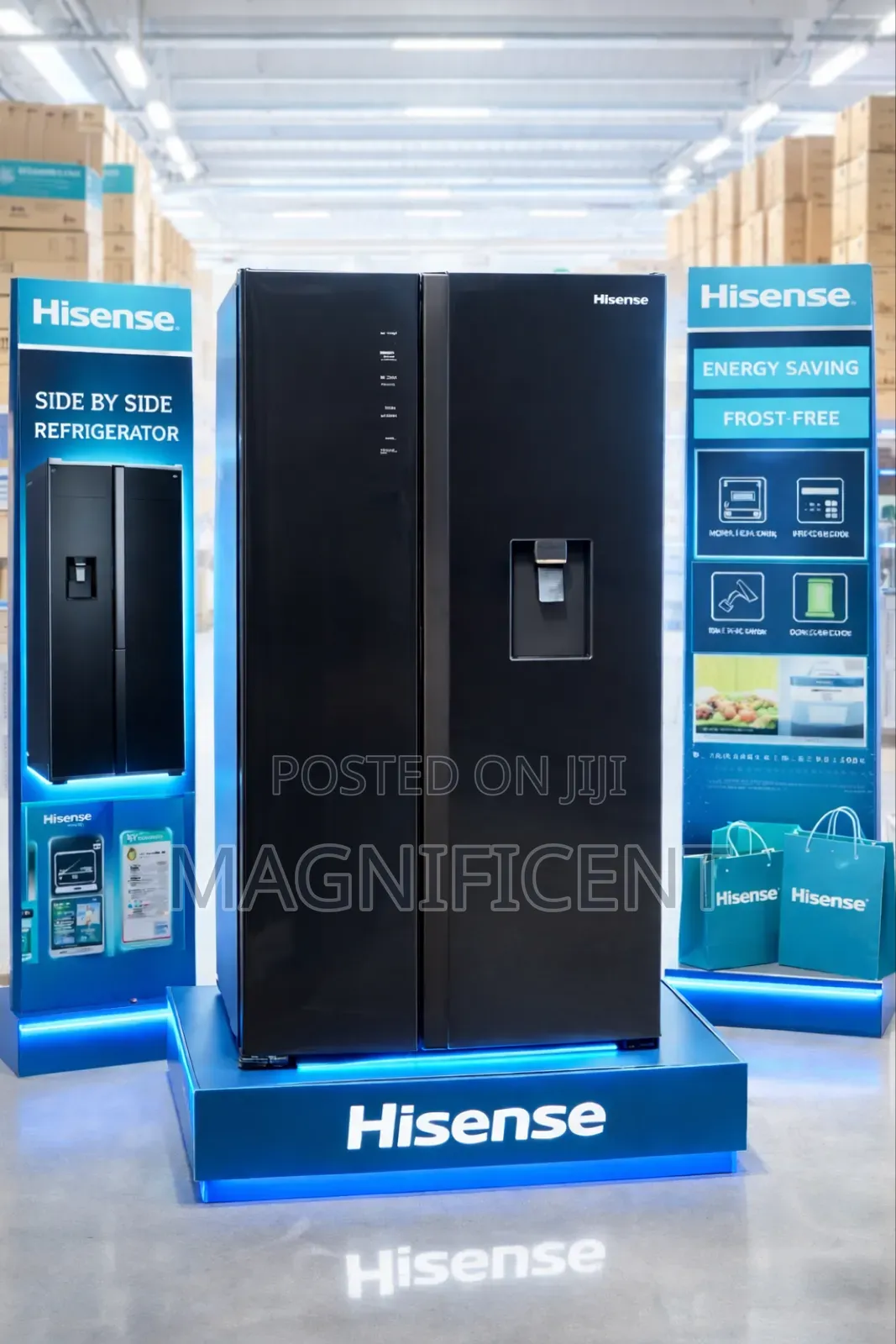 Hisense 529l R600 Side-by-Side Refrigerator With Water Dispenser