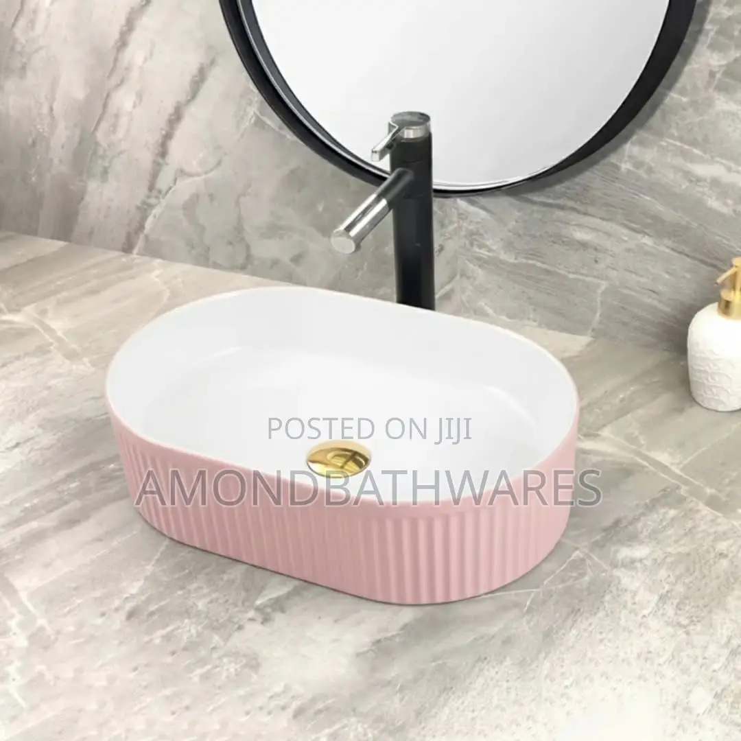 Luxury Pink Countertop Basin