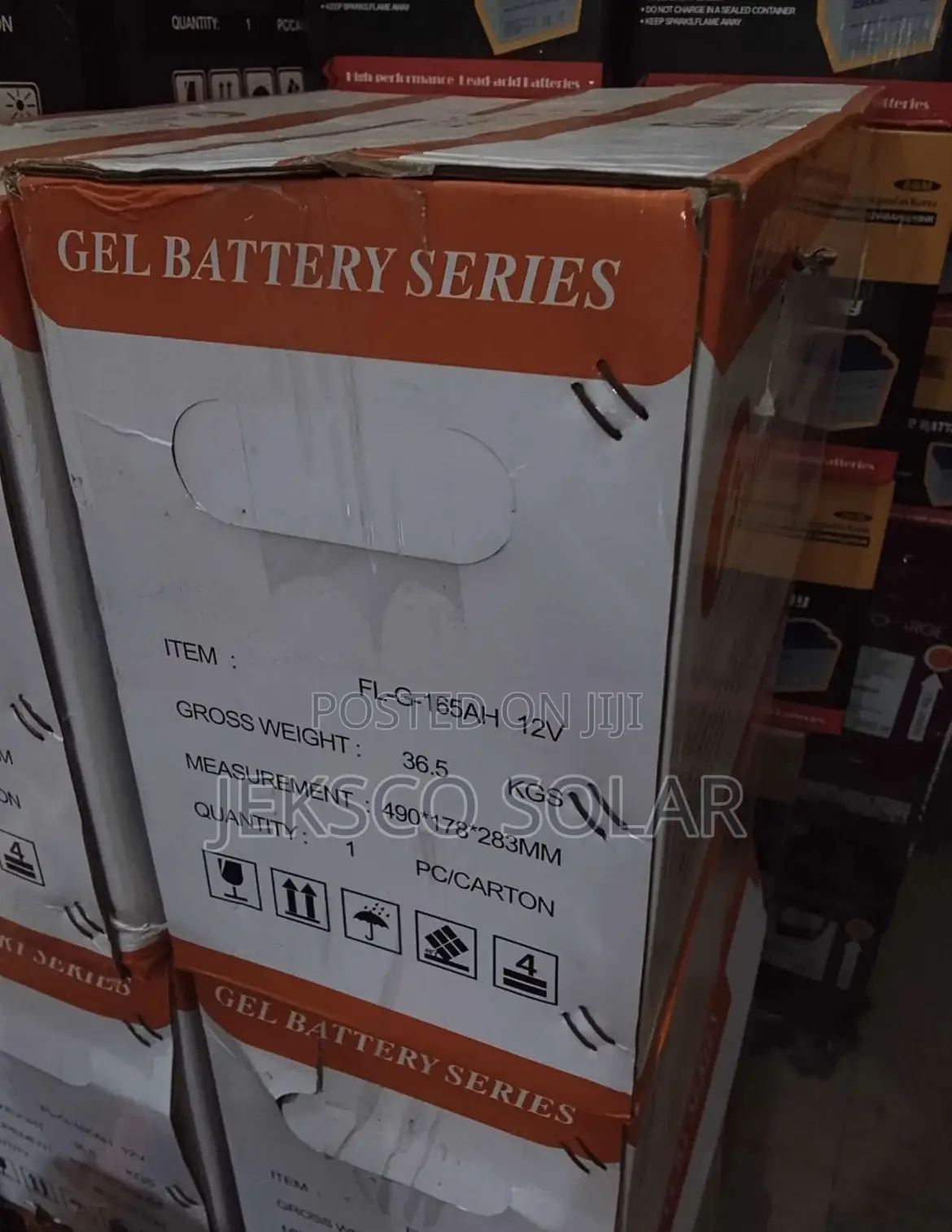 165ah Fidelity Solar Drycell Battery, 12v