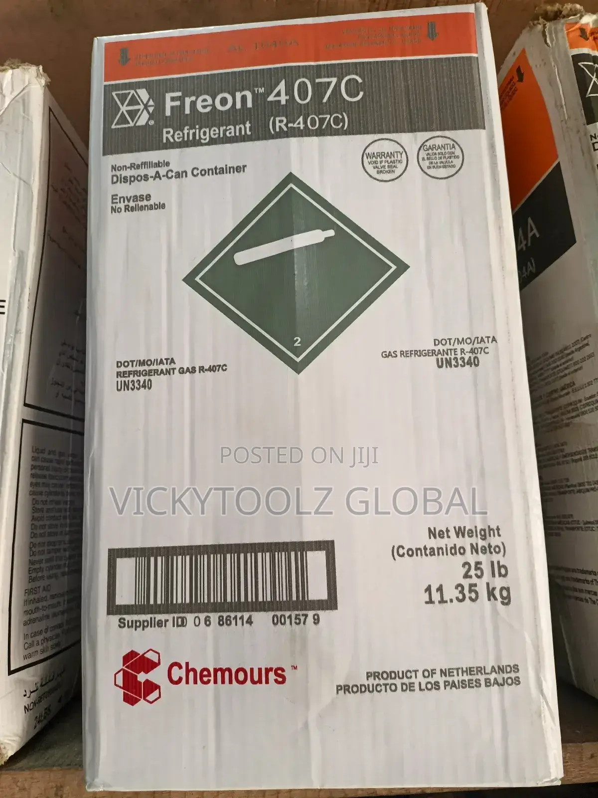Freon Refrigerant R407c (R-407c)
