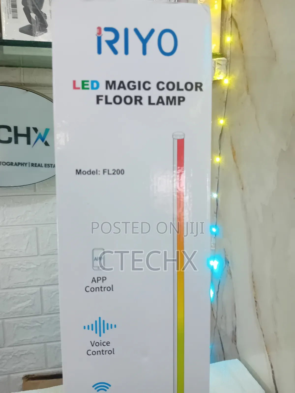 Riyo Rgb Corner Floor Lamp With App And Remote Control, Music Sync