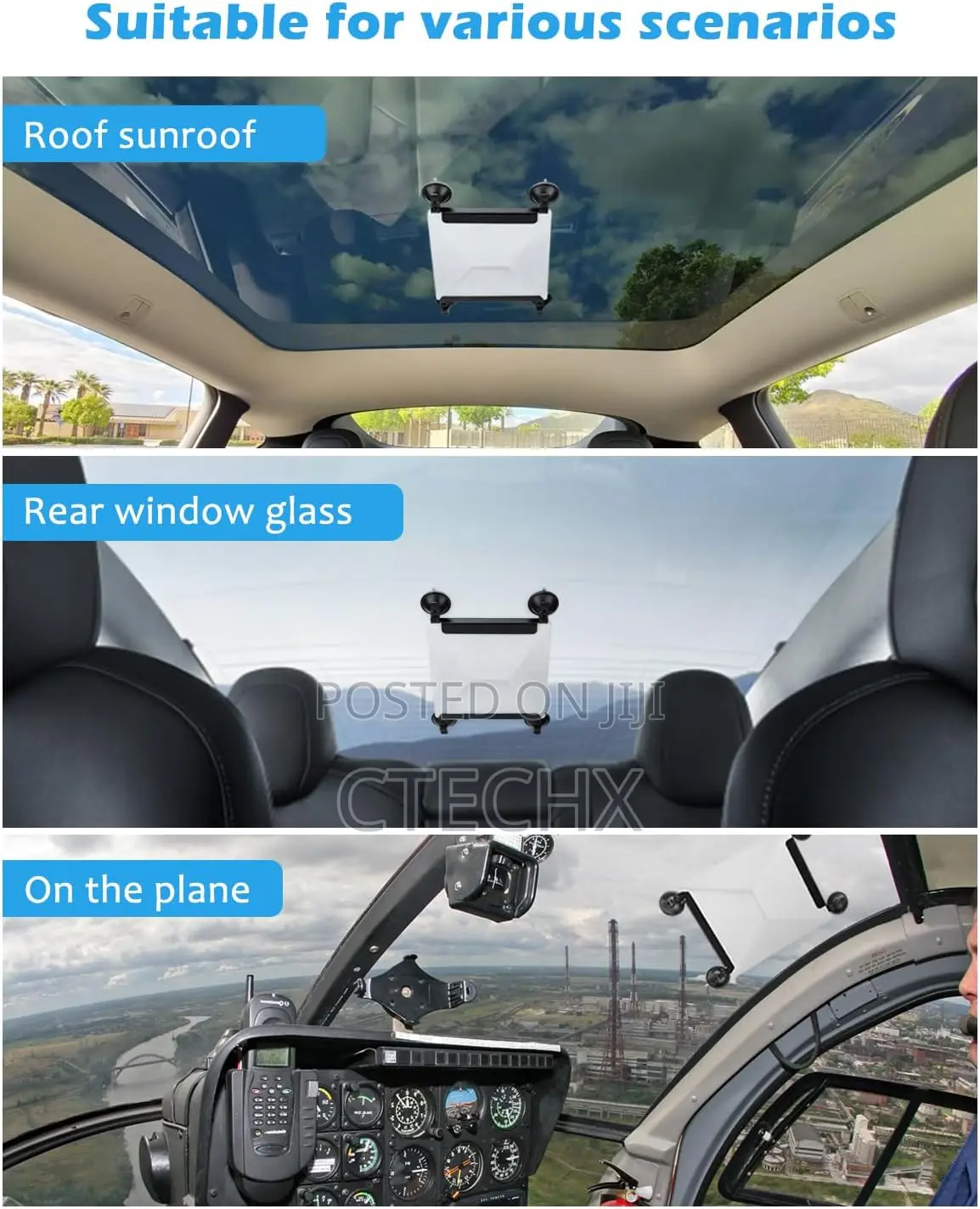 Starlink Mini Sunroof Suction Cup Mount -Window Sunroof Mounting Kit
