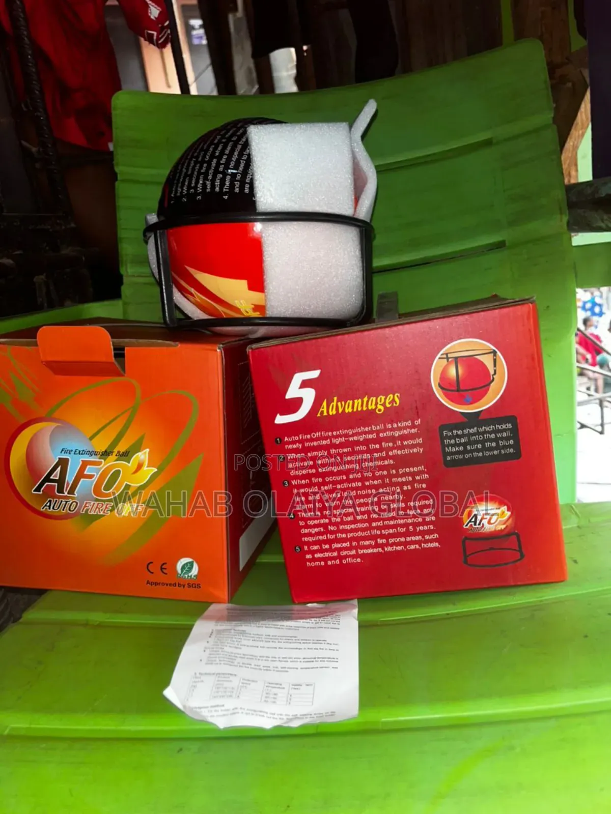 Afo Automatic Fire Extinguisher Ball – Self-activating Safety Device