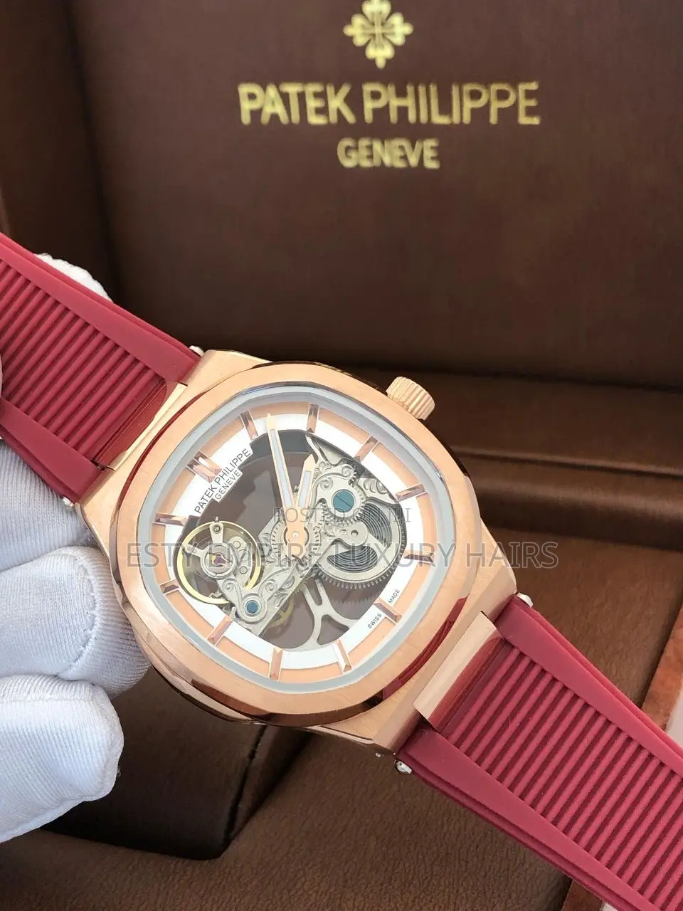 High Quality Patek Philippe Automatic Engine Rubber Strap