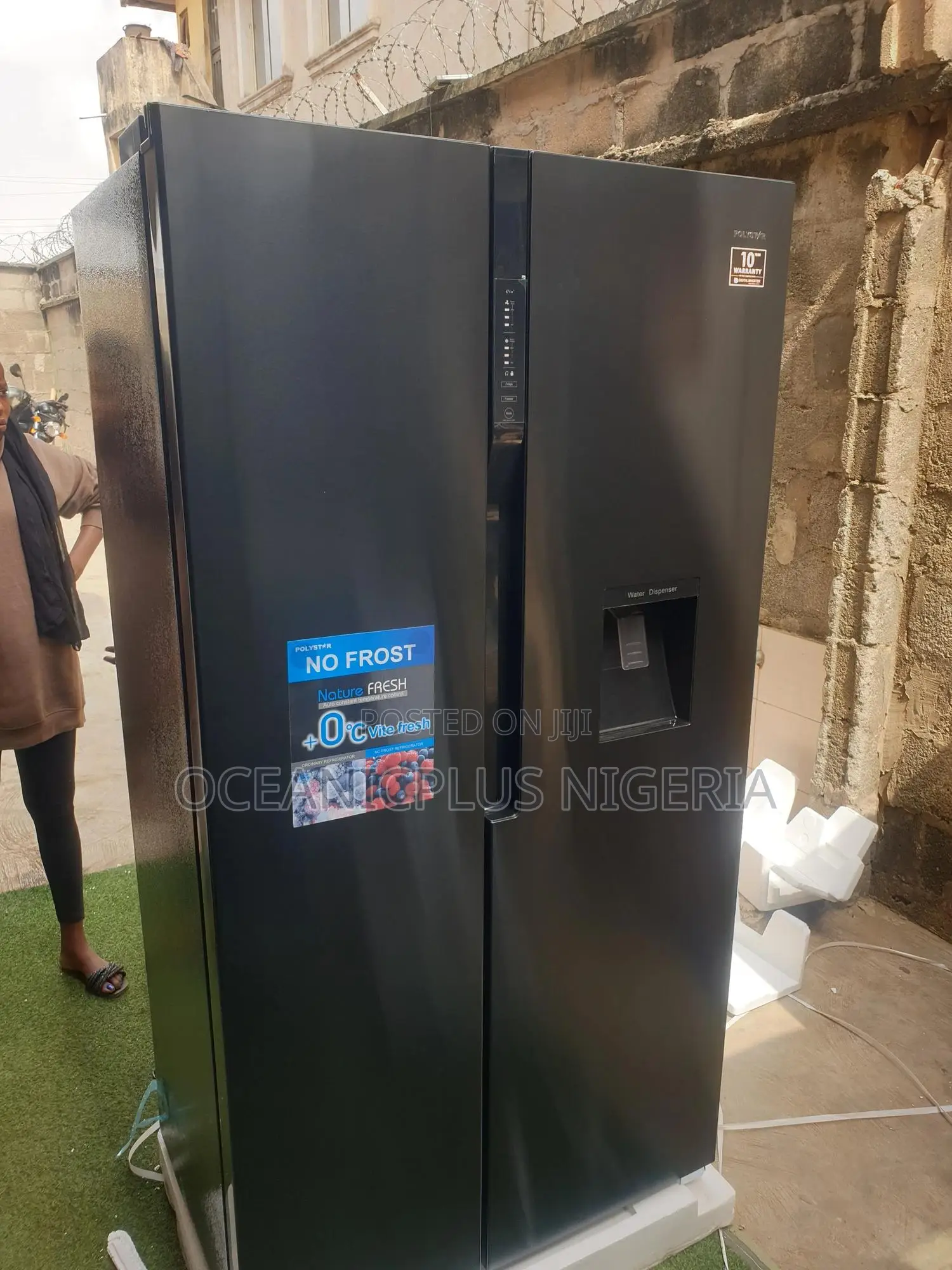 Polystar Pv-Sbs777wd-Inv 502l Side-by-Side Fridge