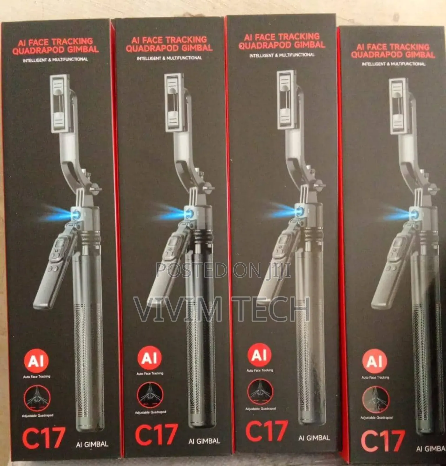 C17 Ai Face Tracking Quadrapod Gimbal