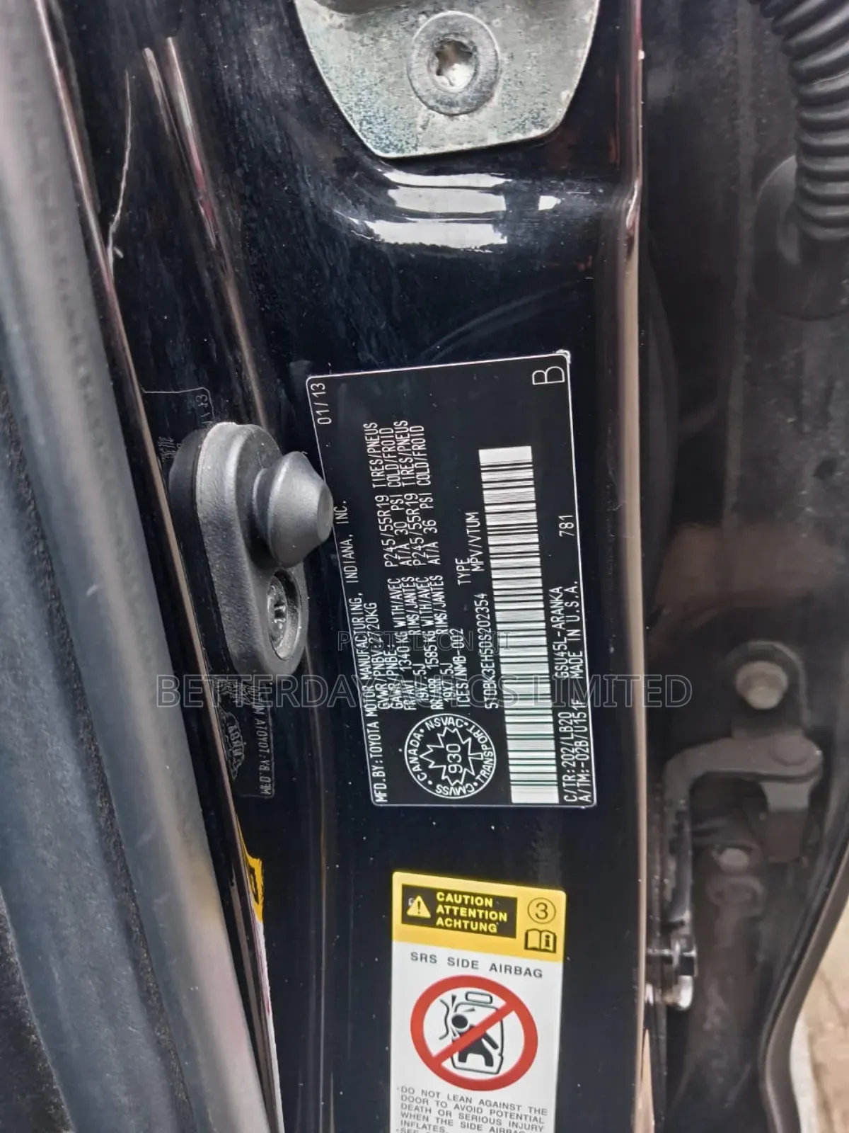 Toyota Highlander 2013 Black