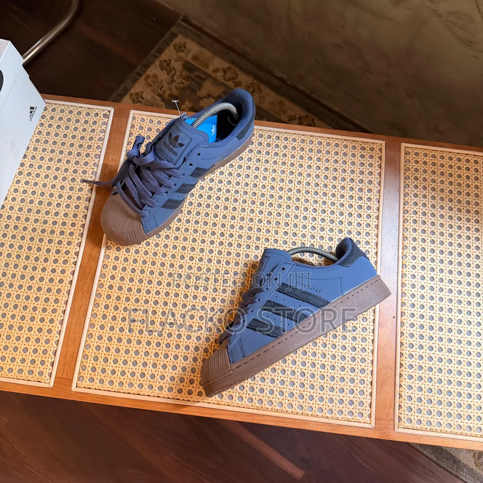 Original Adidas Superstar Navy Gum Sneakers