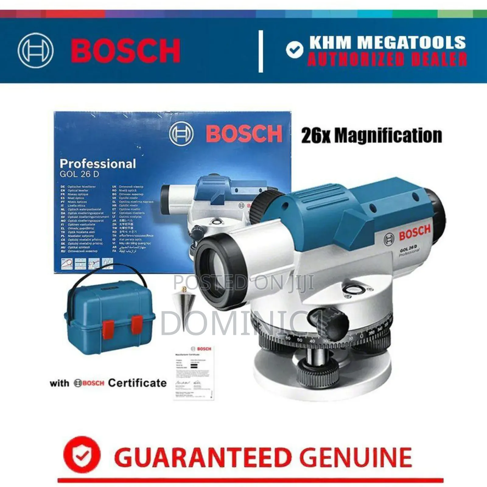 Bosch Gol 26 D Professional Optical Level.