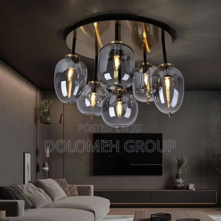 Nordic Smoky Glass Chandelier