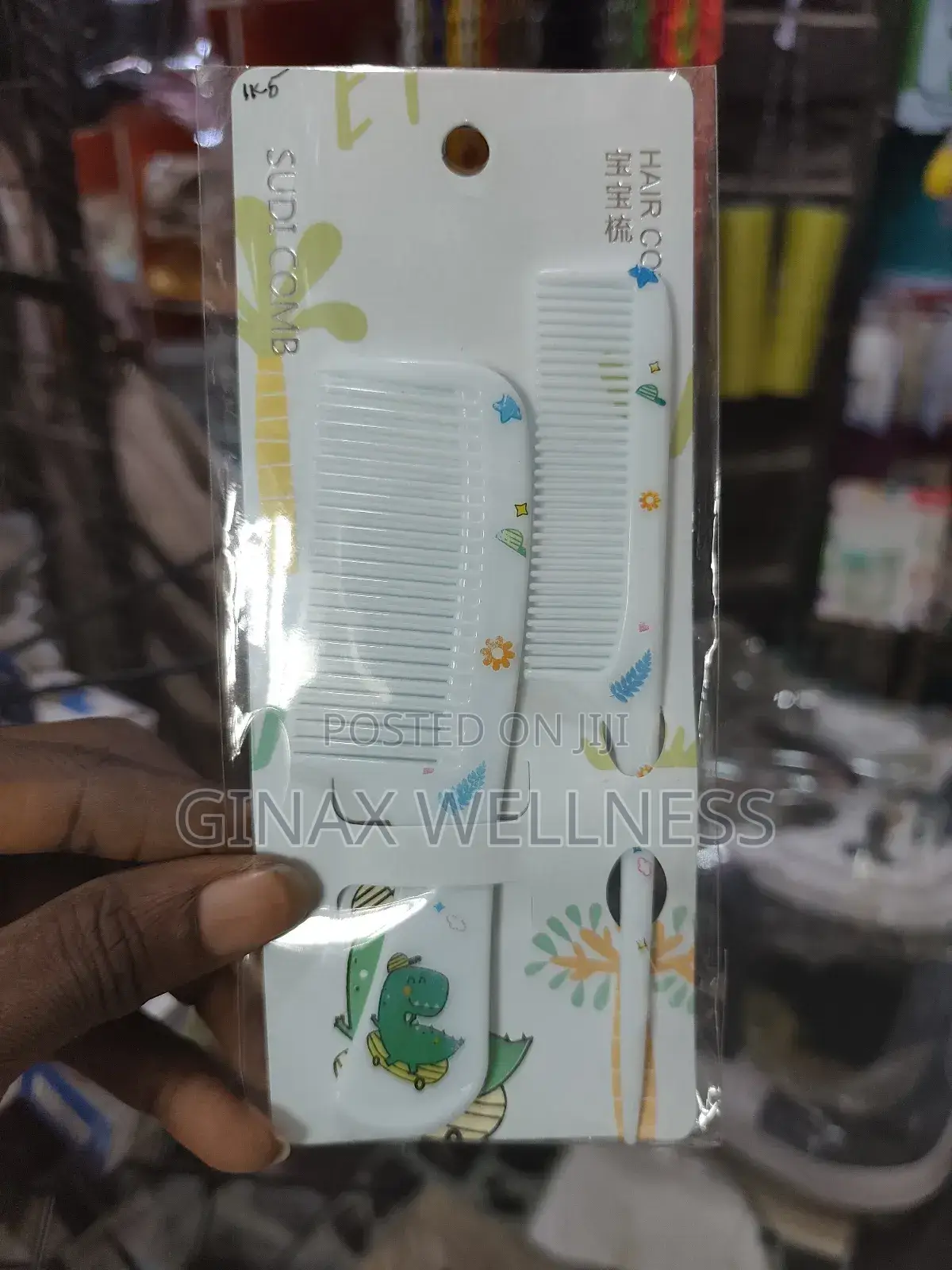 2-piece Cartoon-designed Comb Set With Wide Comb And Tail Comb