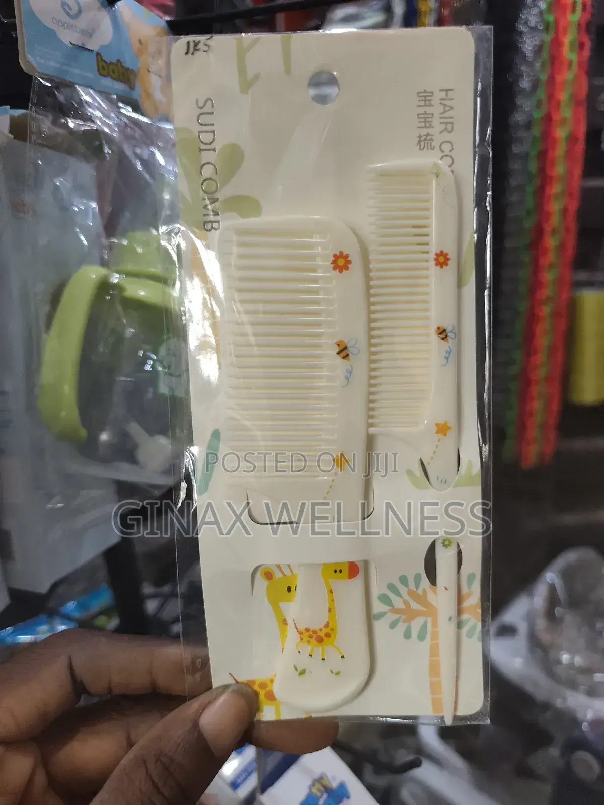 2-piece Cartoon-designed Comb Set With Wide Comb And Tail Comb