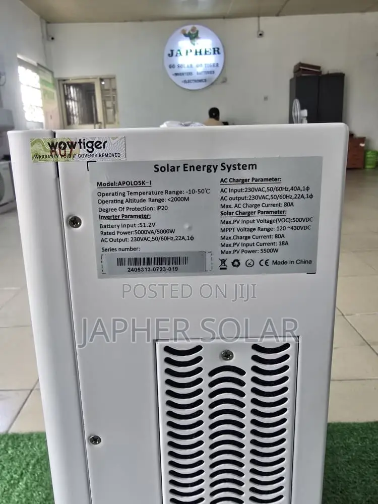 Wowtiger Apolo – 5kva / 12.2kwh Next-Gen Solid State Solar System