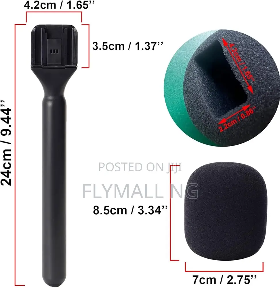 Interview Wireless Mic Holder Microphone Adapter
