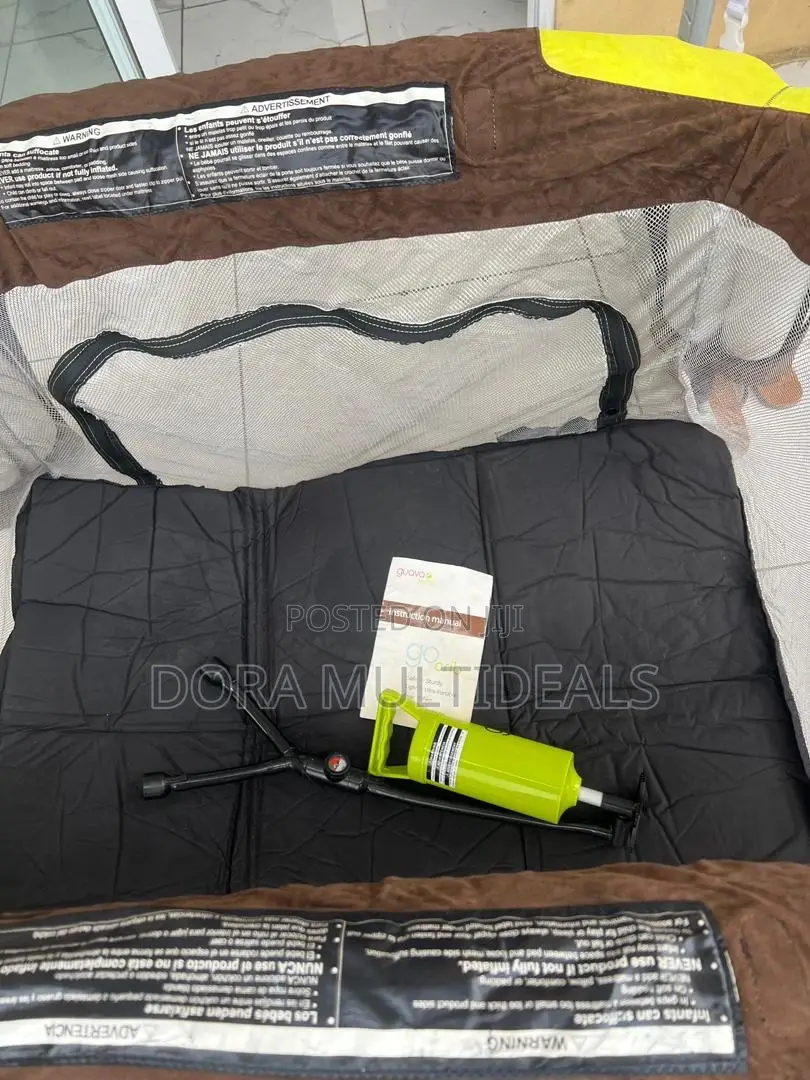 Travel Inflatable Camp Bed, Pump and Mattress