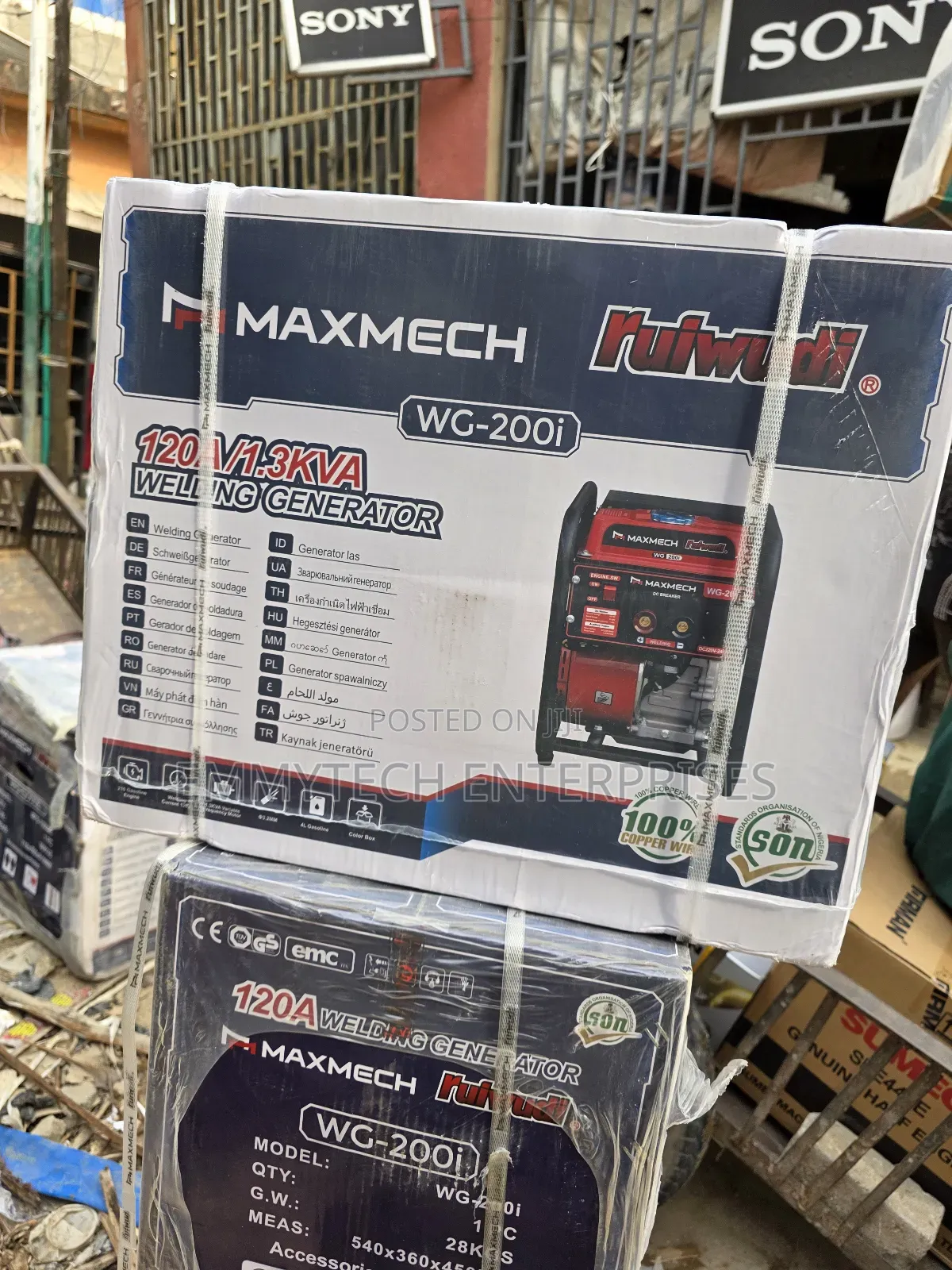 Maxmech Welding Machine Inverter Petrol Gen Wg-200i(120a)