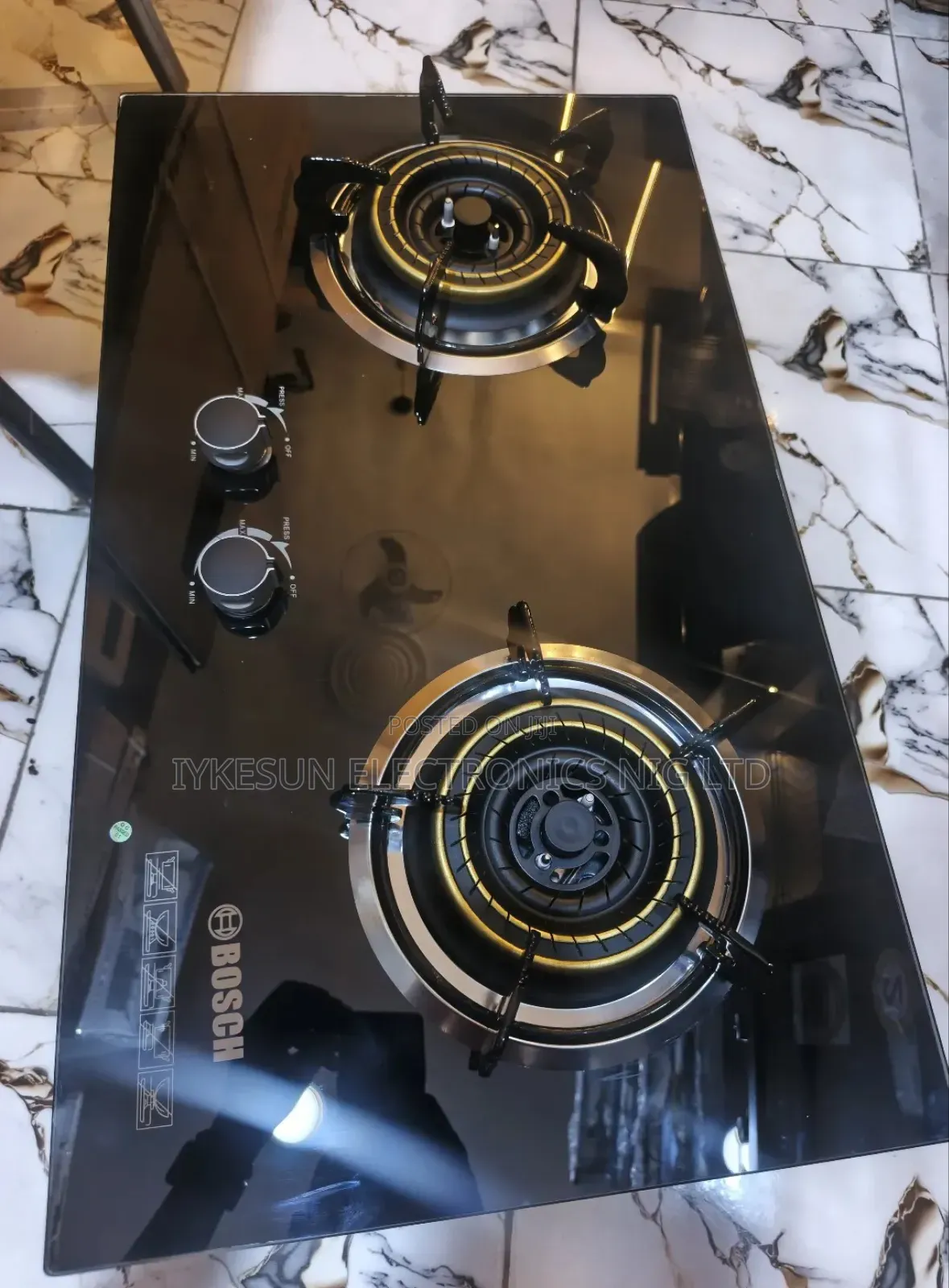 Quality Bosch Built-in 2 Burners Blue Flame Gas Cooker Hob Automatic
