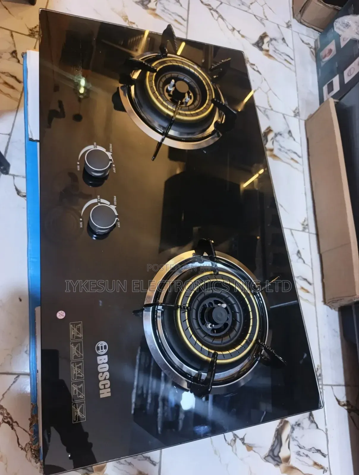 Quality Bosch Built-in 2 Burners Blue Flame Gas Cooker Hob Automatic