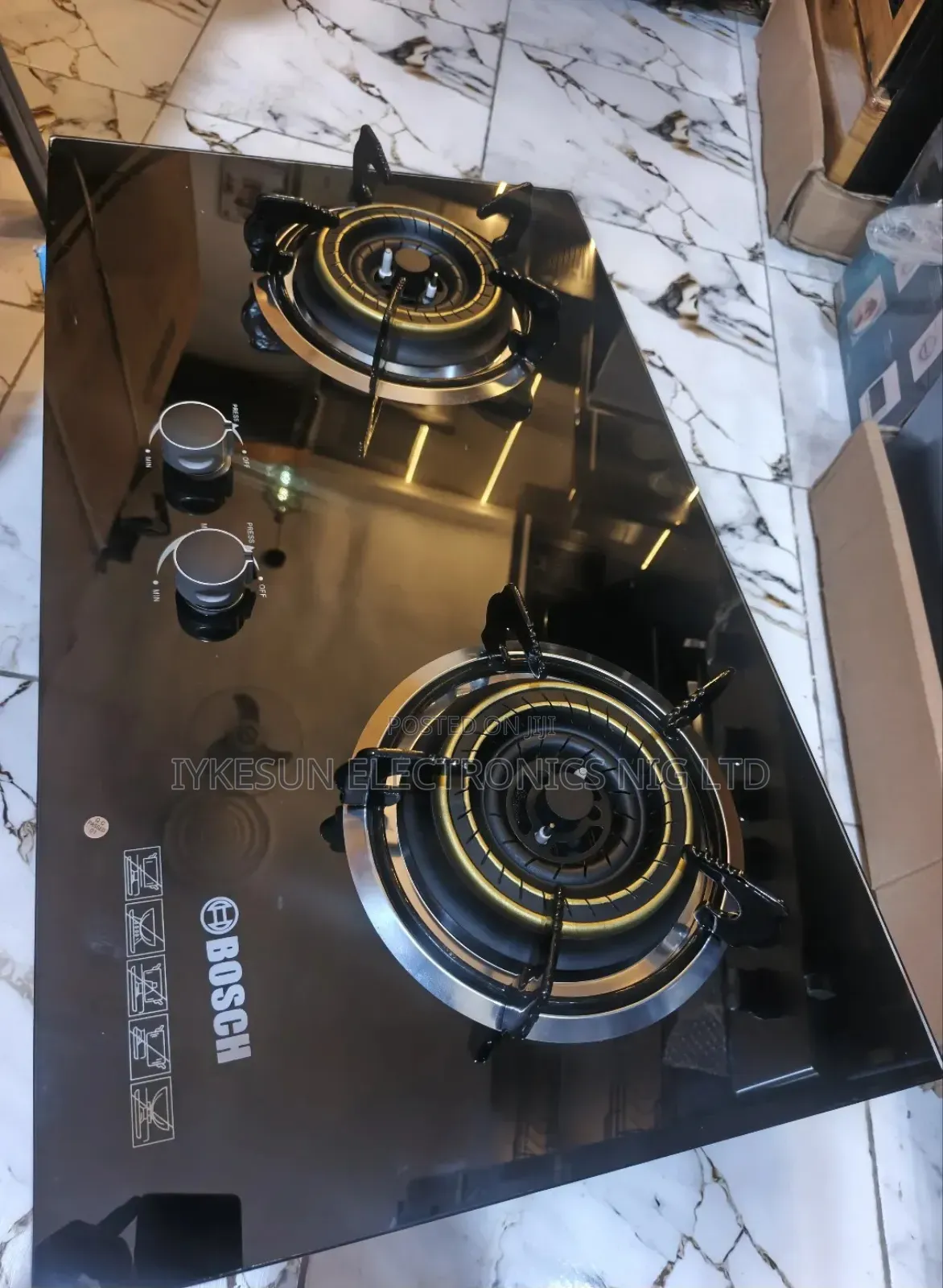 Quality Bosch Built-in 2 Burners Blue Flame Gas Cooker Hob Automatic
