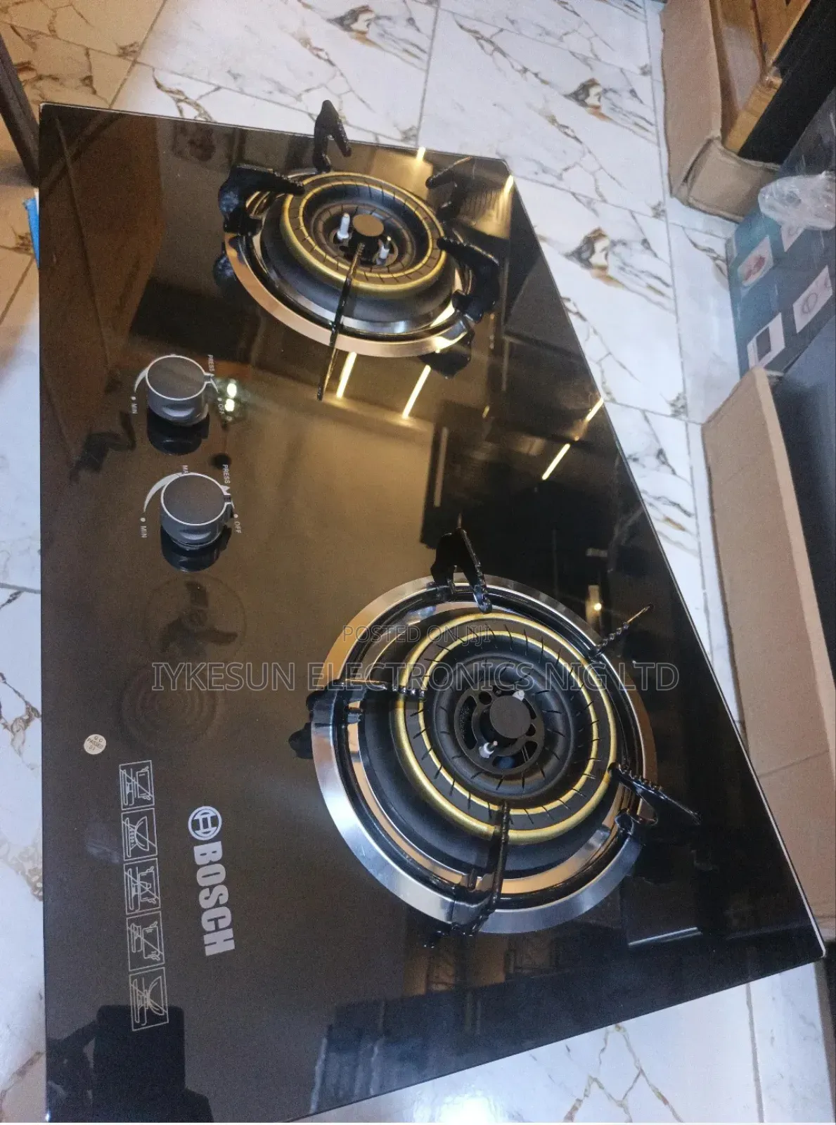 Quality Bosch Inbuilt Cabinet or Table Top 2 Burners Gas Cooker Hob