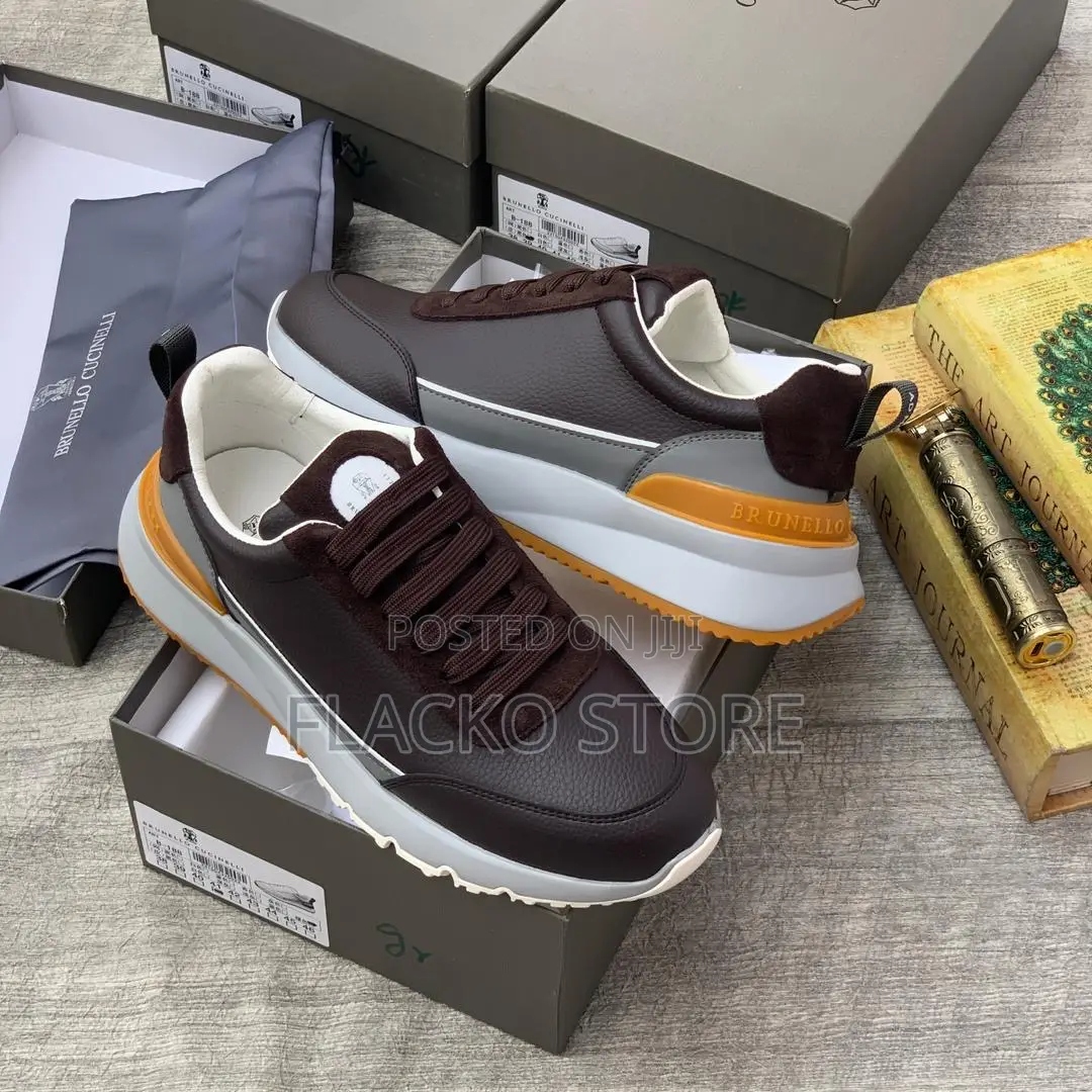 Original Brunello Cucinelli Leather Sneakers