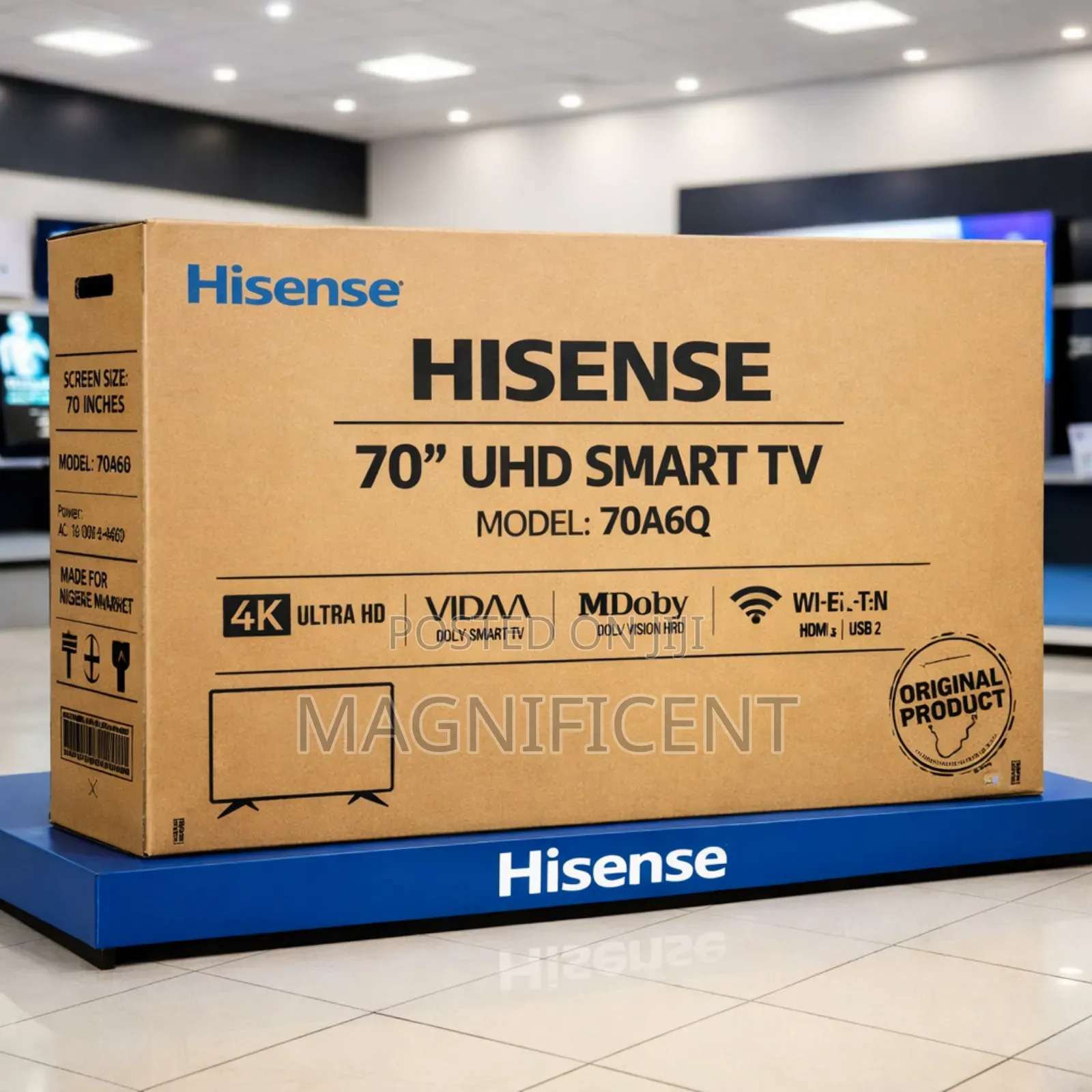 Hisense 70-Inch A6q Uhd Smart Tv – Premium