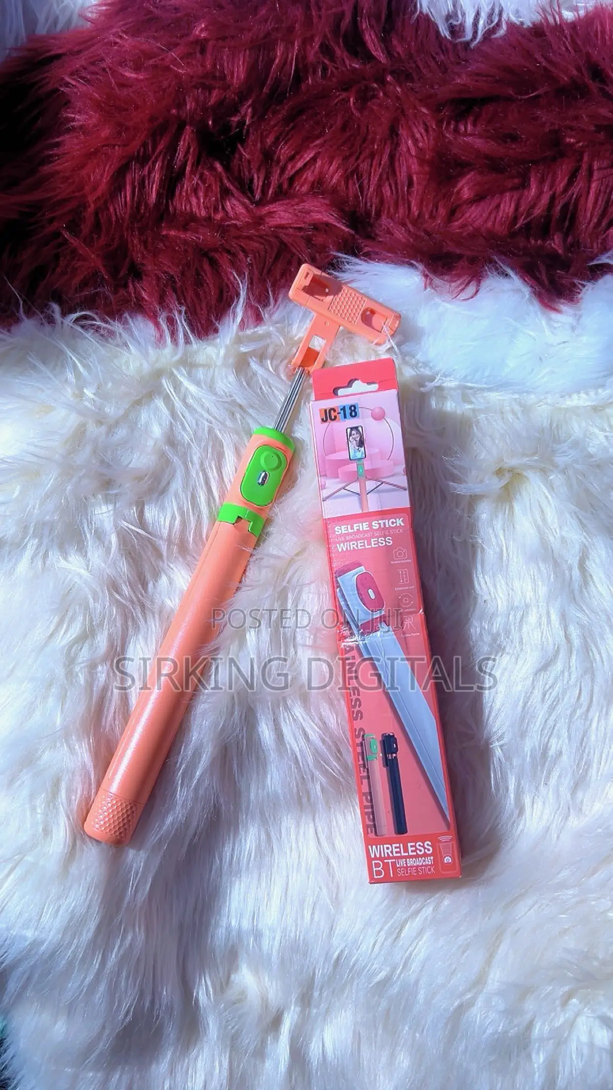 Jc-18 Selfie Stick Tripod With Bluetooth Remote