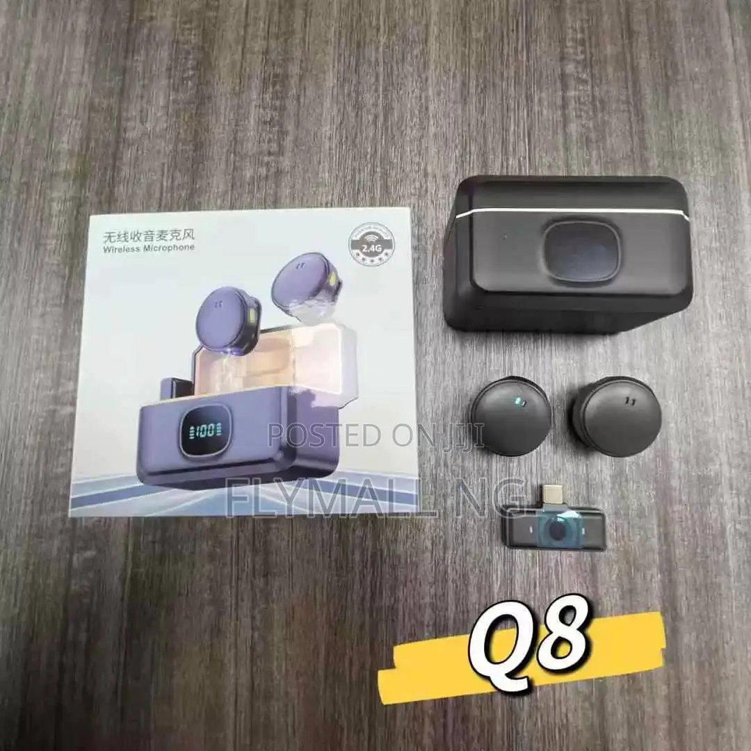 Q8 Magnetic Dual Wireless Lavalier Microphone System