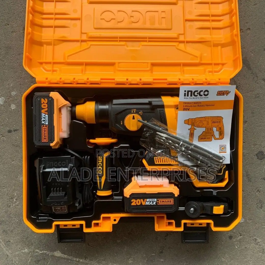 Ingco 20v Lithium-ion Cordless Rotary Hammer