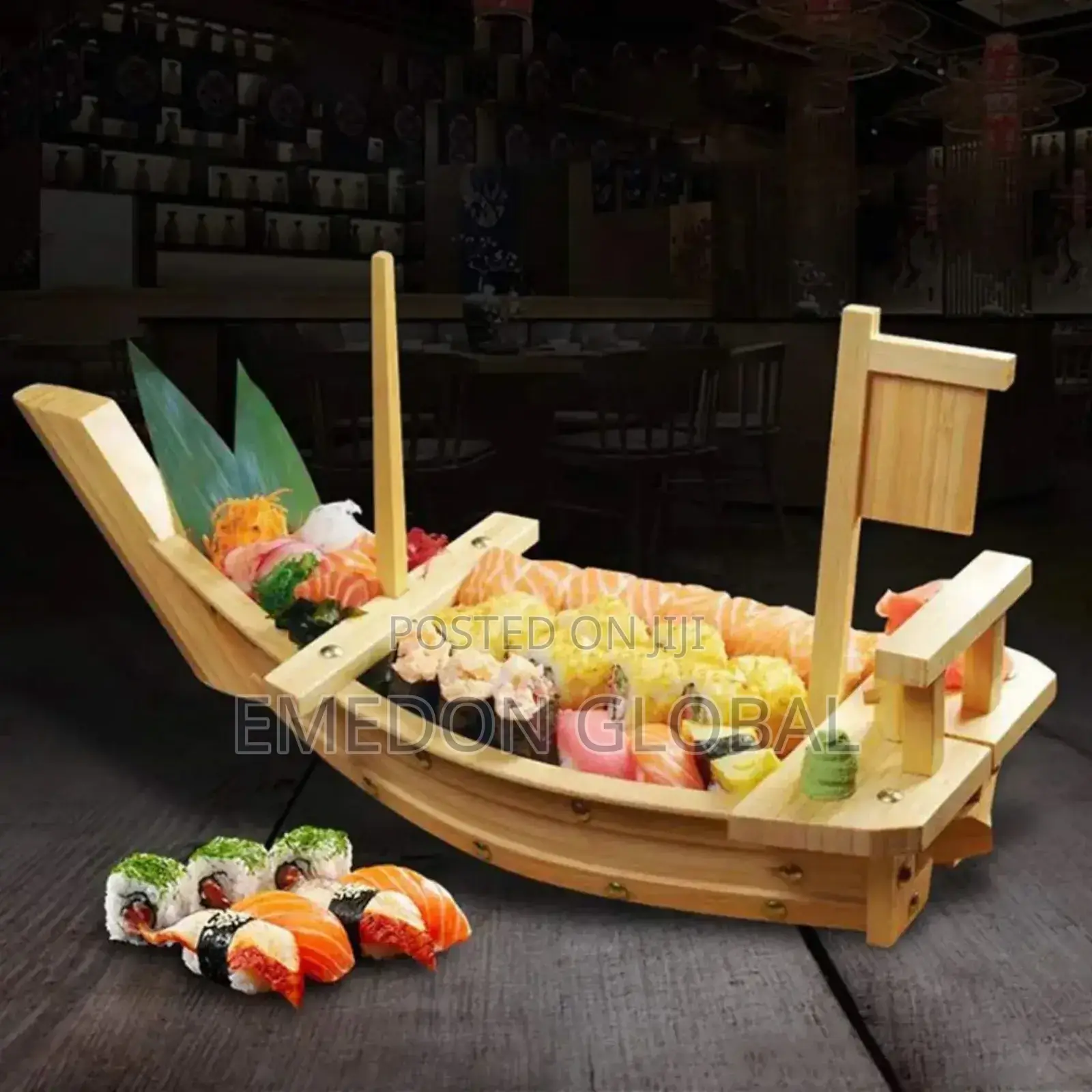 Wooden Food Platter Boat. 50cm