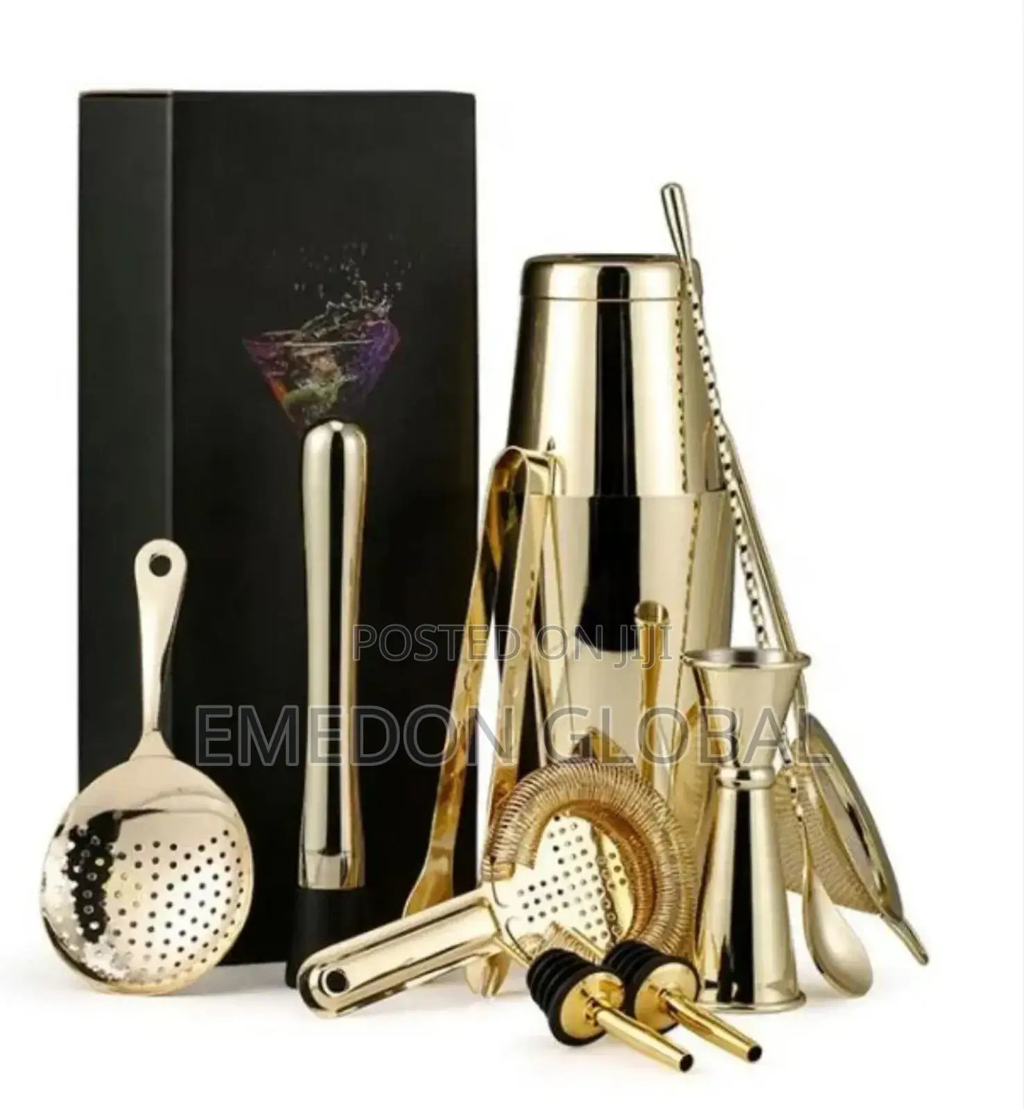 Premium Quality 10pcs Stainless Steel Cocktail Shaker