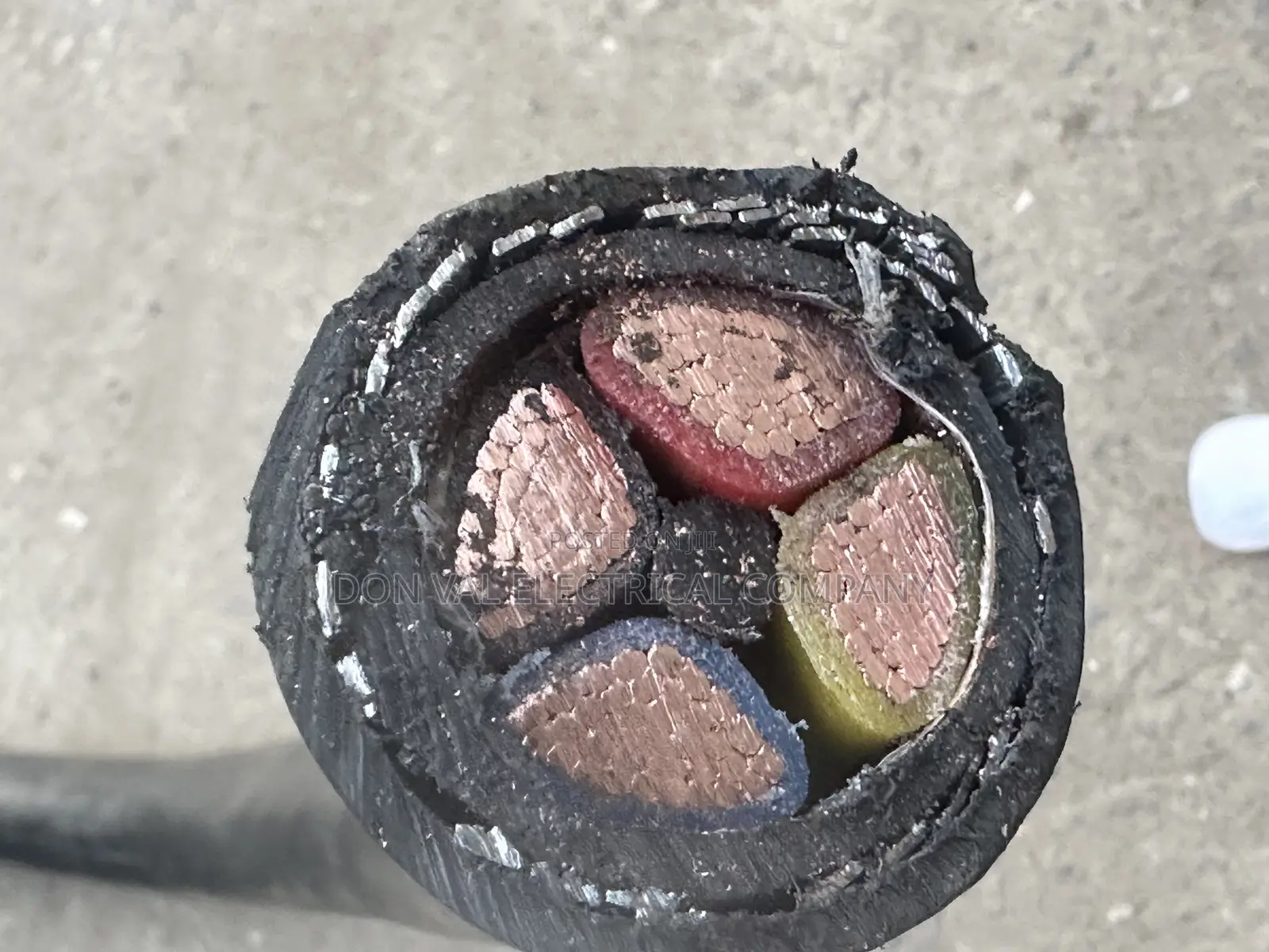 120mmx4core Pure Copper Armored Cable