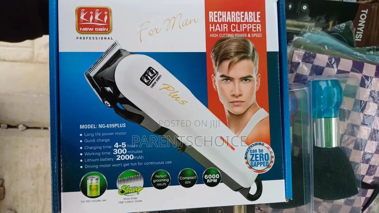 Kiki New Gain Rechargeable Hair Clipper Ng-699 Plus